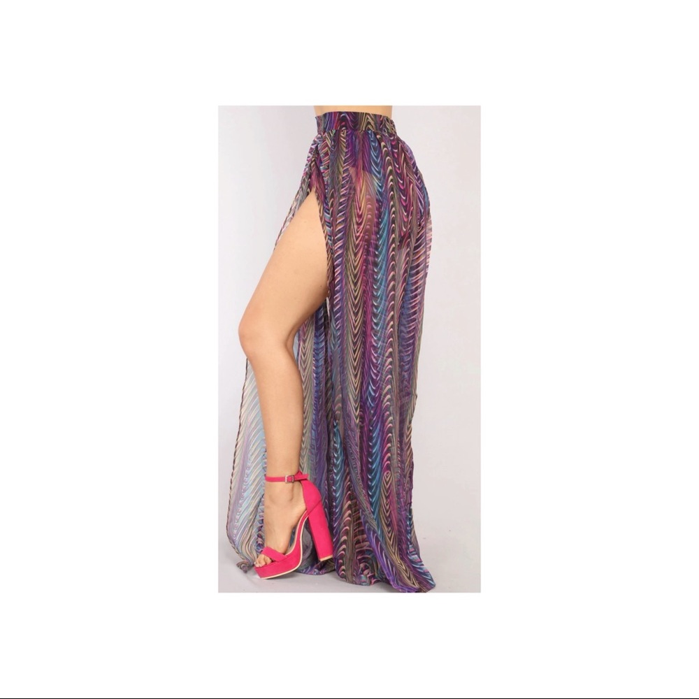 Purple Maxi Skirt boho